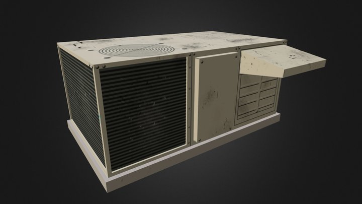 Roof Top Air Conditioner 3D Model