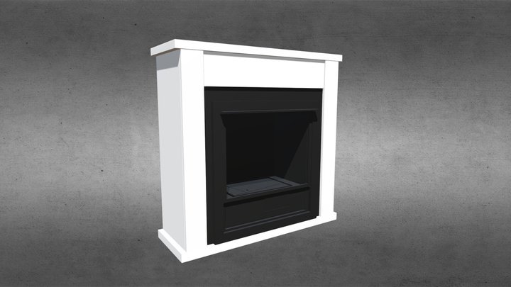 Lincoln - Traditional Ethanol Fireplace 3D Model