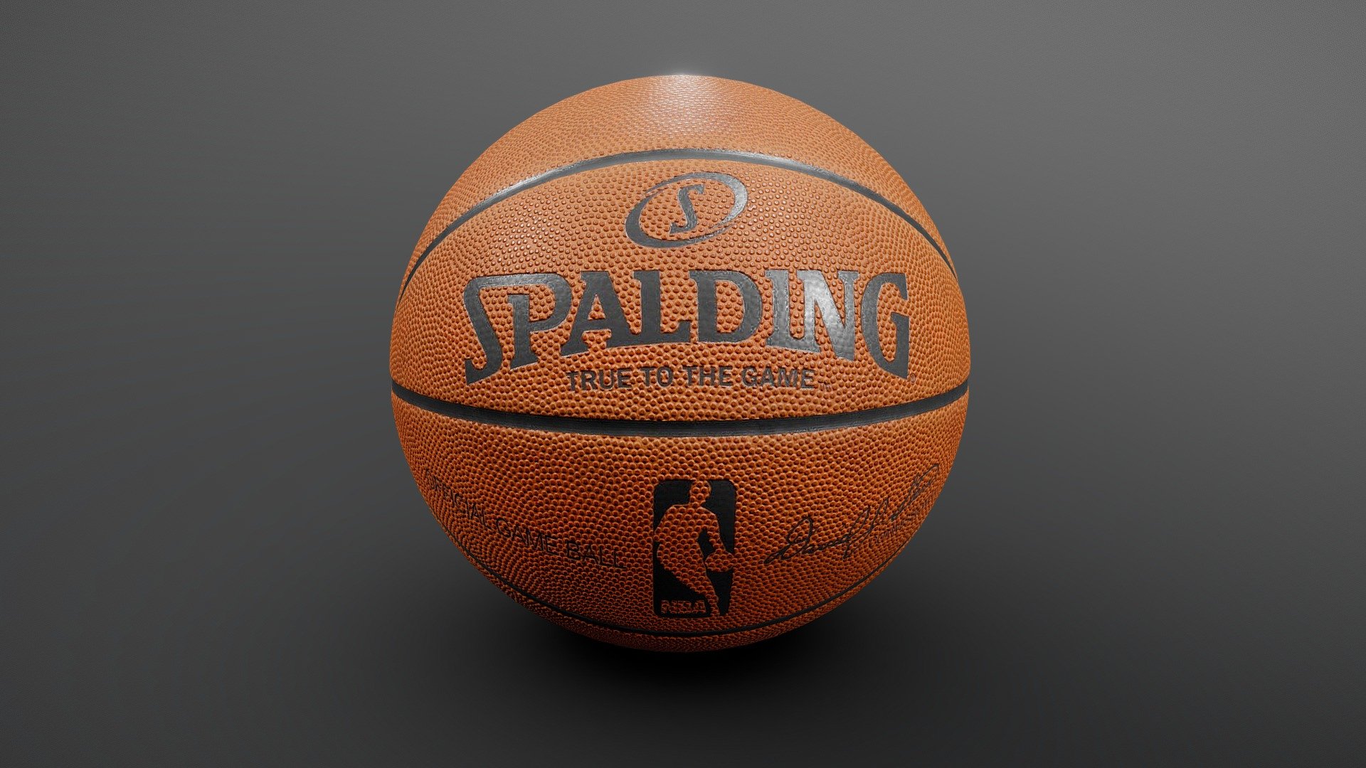 NBA Official Game Basketball Ball 3D model