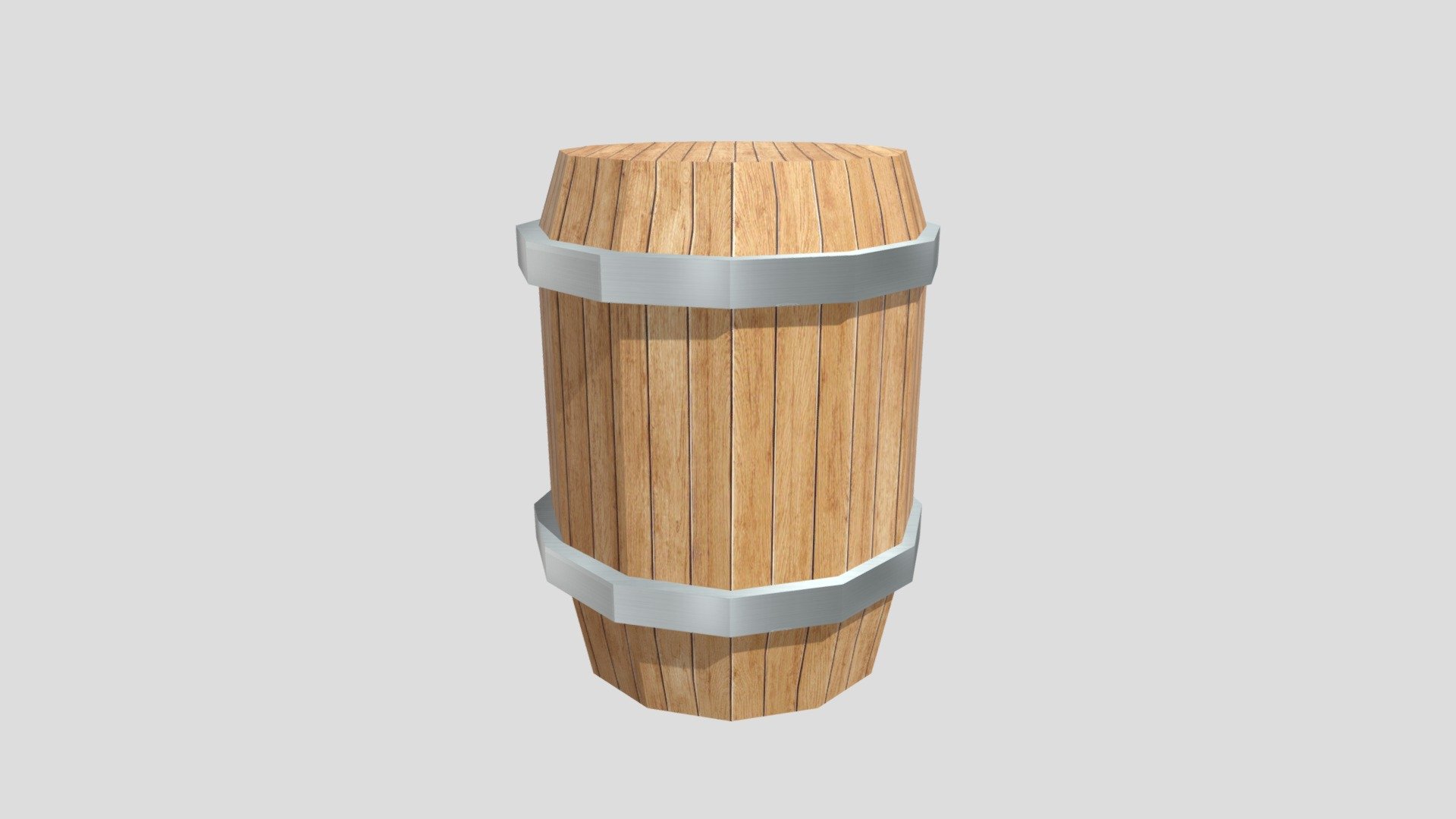Barrel low poly
