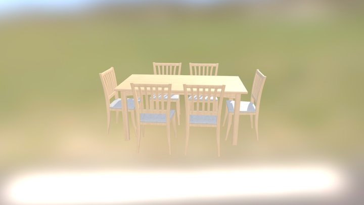餐桌 3D Model