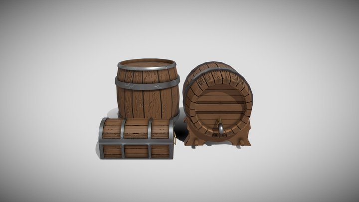 Wood Props 3D Model