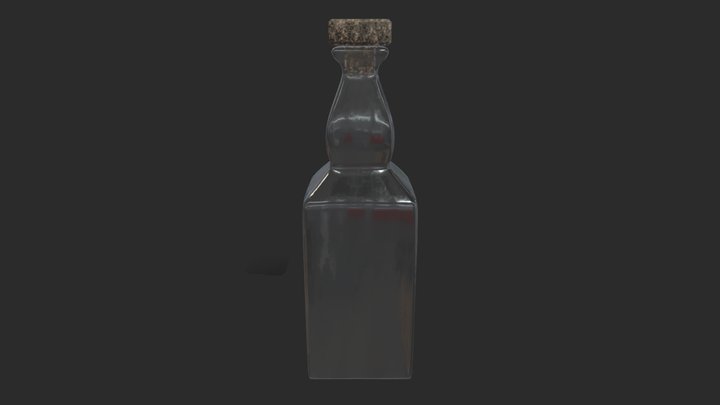 Alcohol bottle 01 3D Model