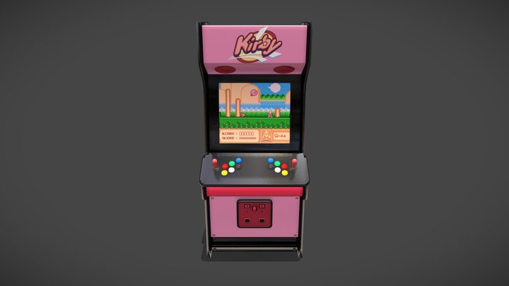Kirby Arcade 3D Model