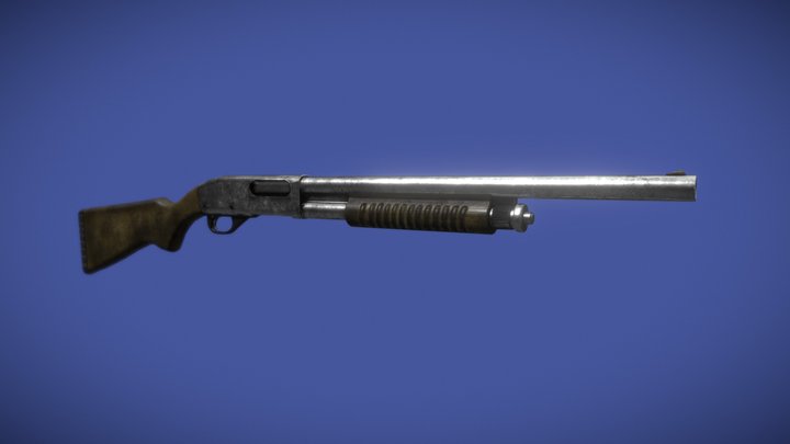 Remington 870 POLICE MAGNUM – Free 3D Model STL
