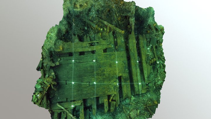 Ukjent vrak 1850 - Florvåg, Askøy 3D Model