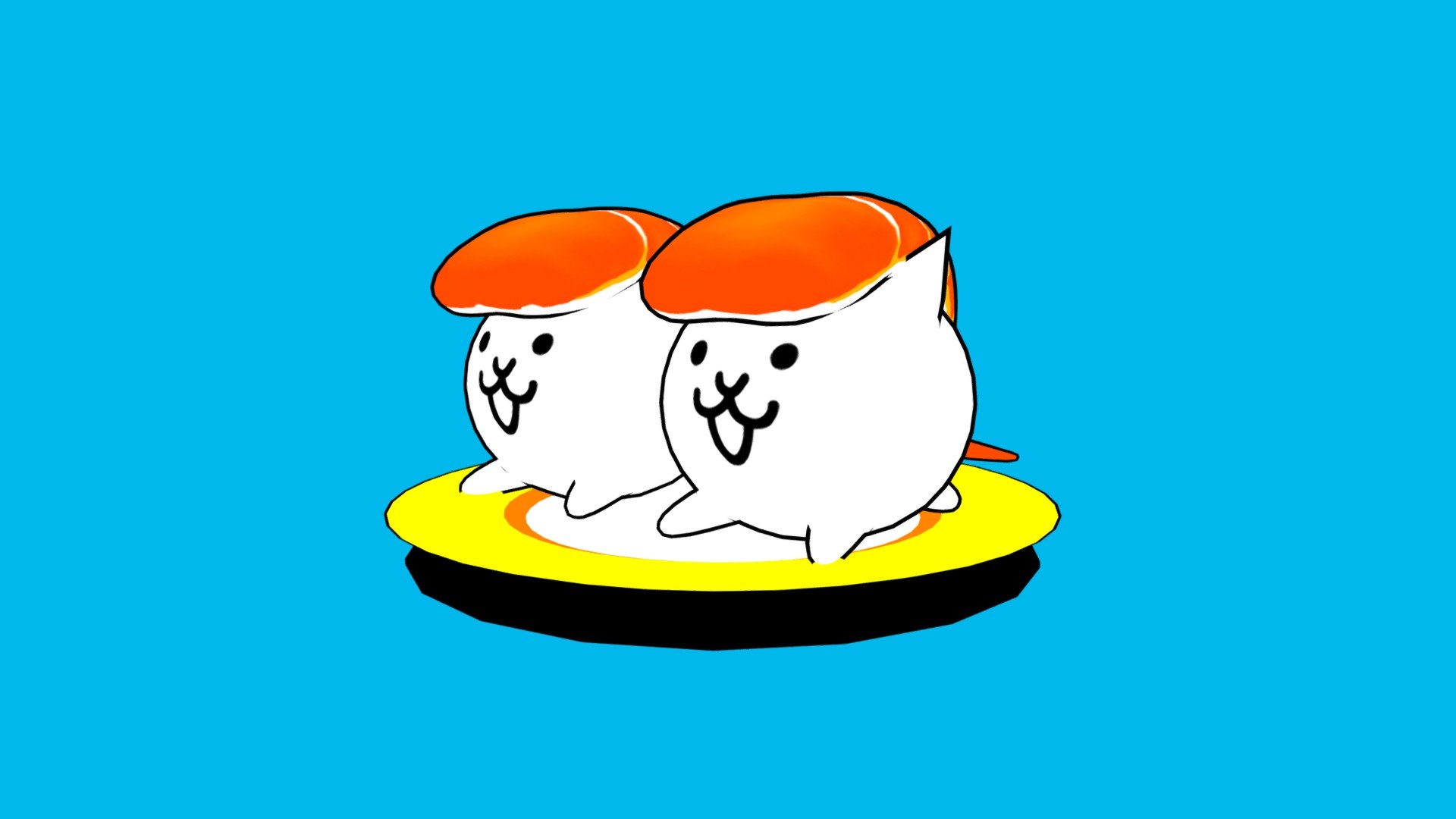 Battle Cats - Sushi Cat - Buy Royalty Free 3D model by JojoInMess ...
