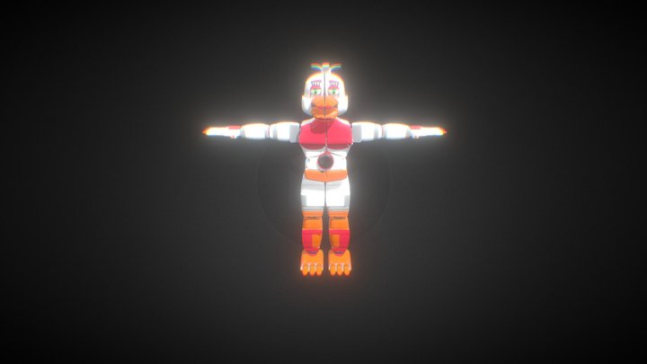 Funtime Chica By LWG (Download in Description) 3D Model