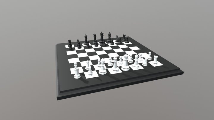 Chess Scene 3D Model