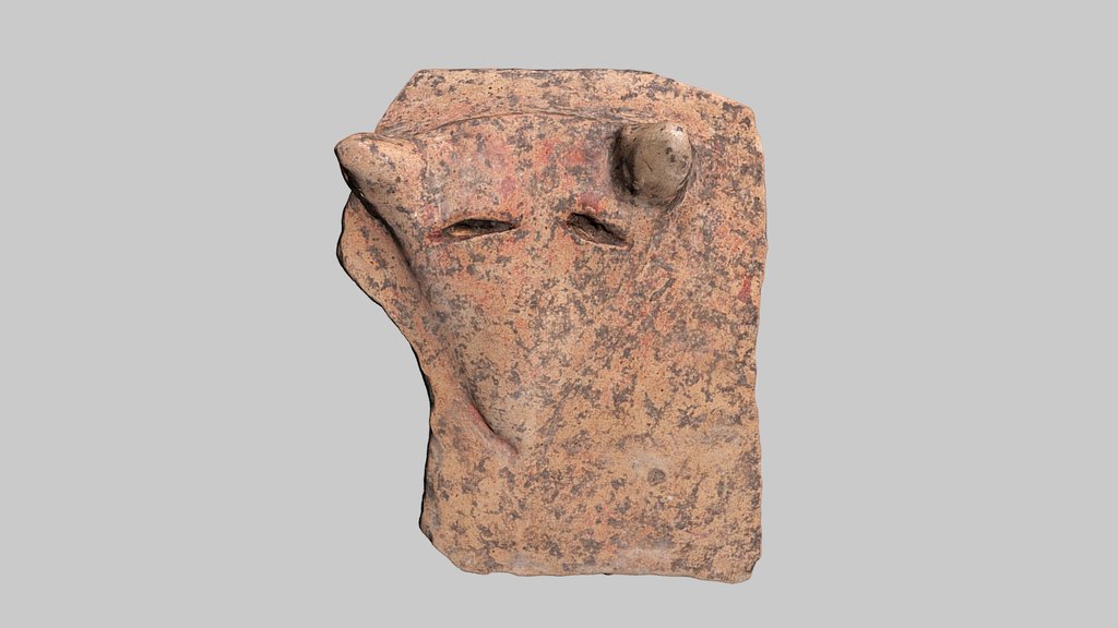 Pottery piece with a zoomorphic applique