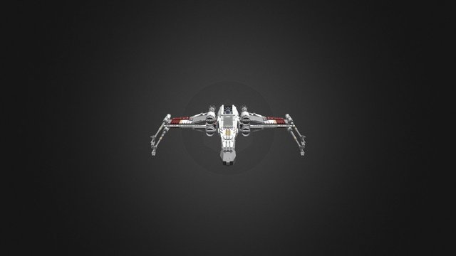 LEGO X-Wing 'Red Five' 3D Model