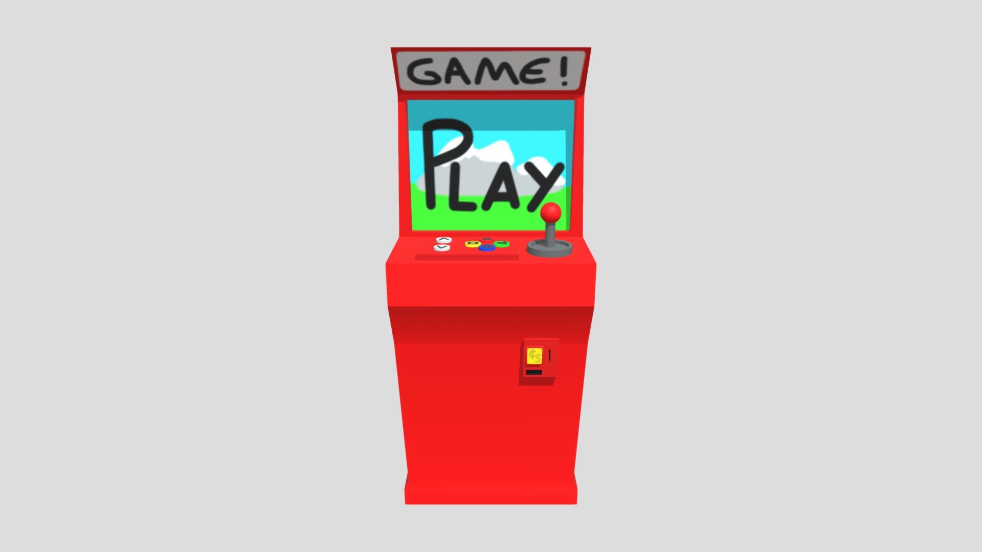 Arcade Machine Opdracht 3D GLU - 3D model by RyanGLU [3dda30f] - Sketchfab