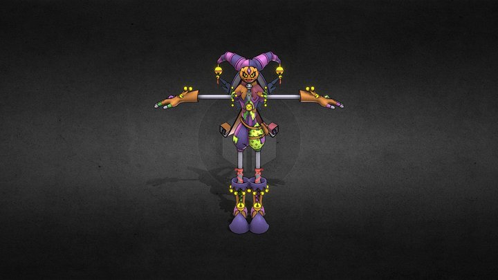 Ira the Bunny Jester 3D Model