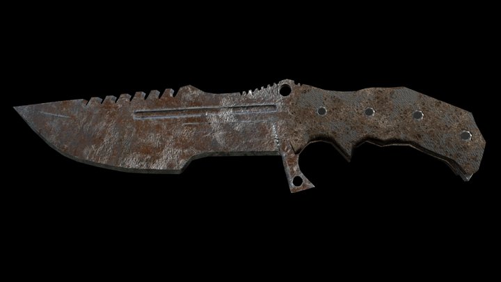 Huntsman Knife Finished 3D Model