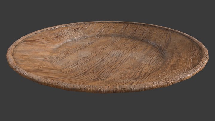 Wooden Plate - Historic Environment Scotland 3D Model