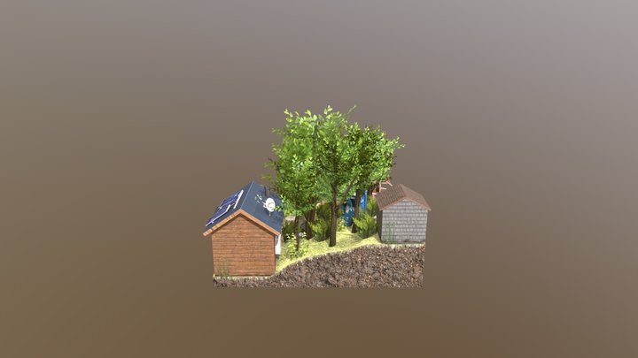 Diorama Forest Loner 3D Model
