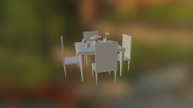 Mesa/bodegón 3D Model