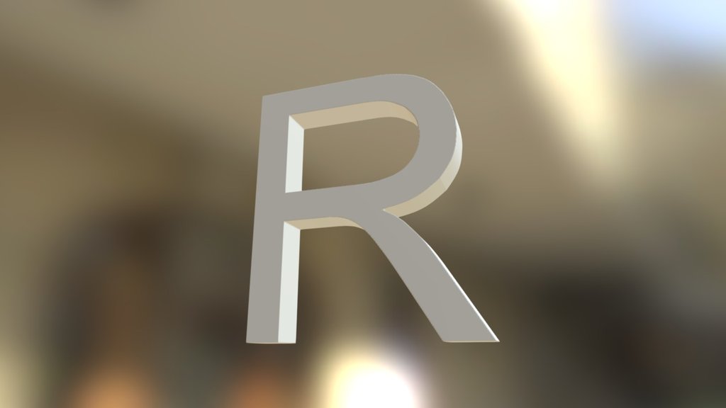Letra R - 3D model by 3DTeam [3ddbcf9] - Sketchfab