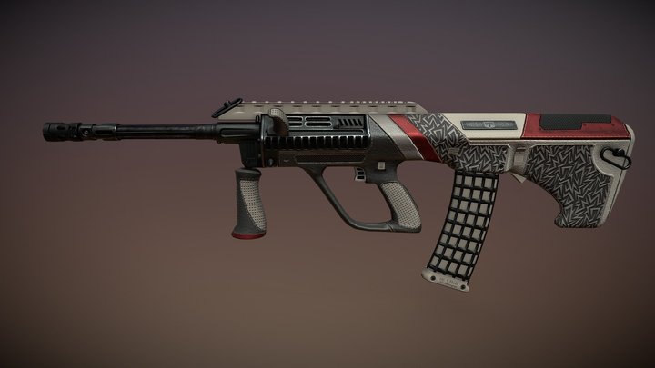 Aug - Leather_Gun 3D Model