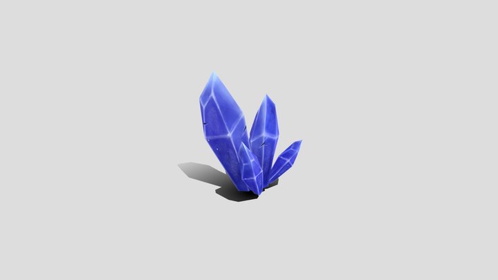 Low Poly Crystals 3D Model