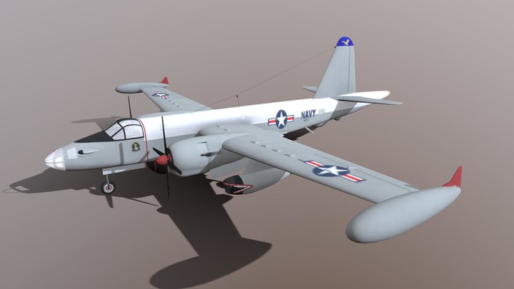 Lockheed P2V Neptune – Modello 3D gratuito STL