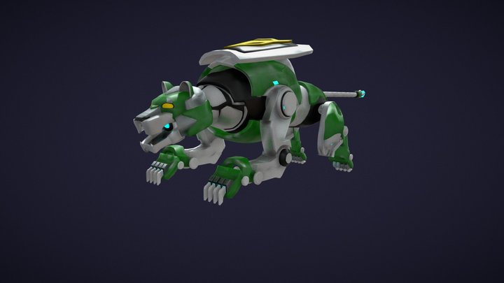 Green Lion (Voltron Legendary Defender) 3D Model