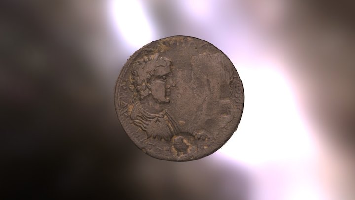 Ancient Coin shows Condemnation of Roman Emperor 3D Model