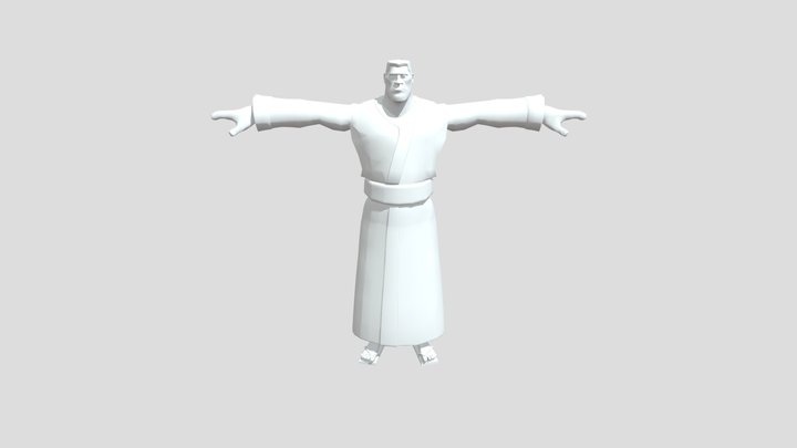 TF2 soldier as samurai jack 3D Model