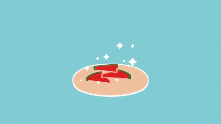 Watermelon 3D Model