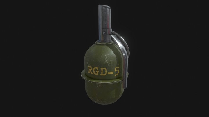 Soviet RGD-5 Grenade 3D Model