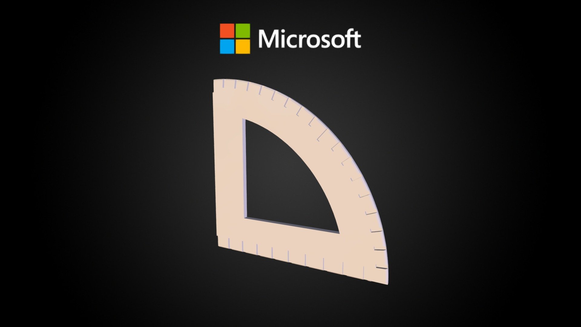 Protractor Download Free 3D model by Microsoft [3de4bcf] Sketchfab