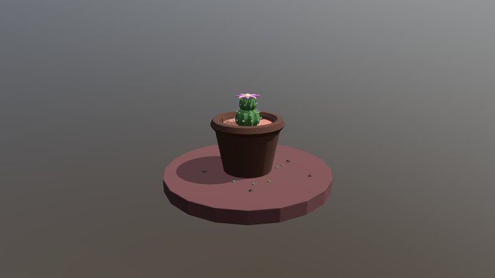 Ees A Widdle Cactus 3D Model