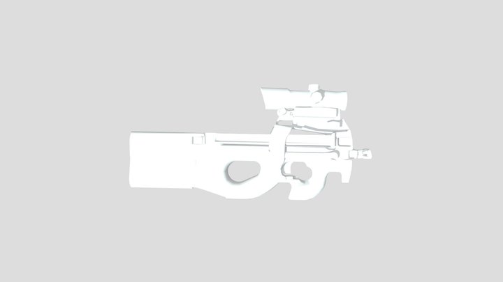 SCP Containment Breach Multiplayer FN P90 3D Model