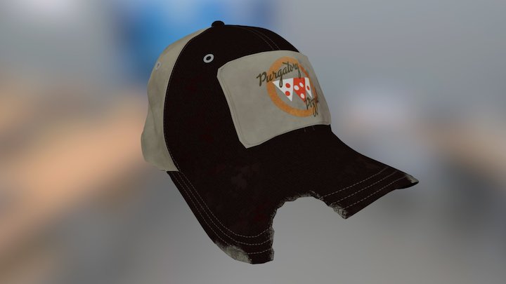 Pizza delivery hat 3D Model