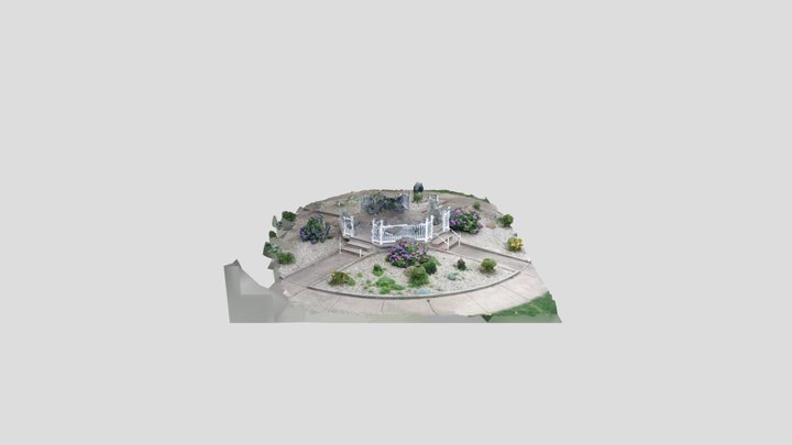 Burned Down Gazebo 3D Model