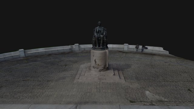 Seated Lincoln 3D Model