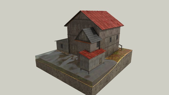 Młyn w Chruślankach Józefowskich 3D Model