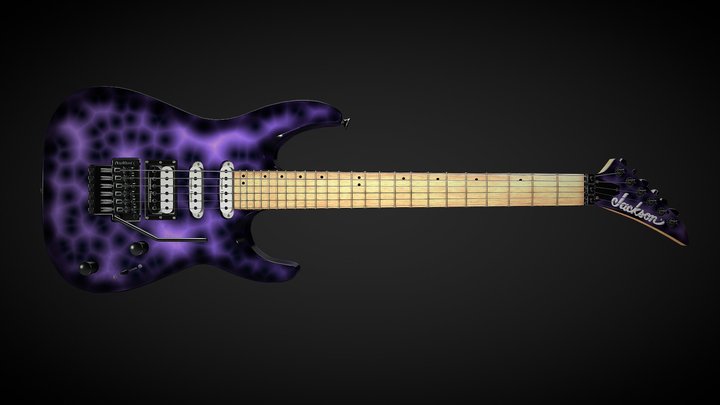 Electric Guitar Jackson Dinky (Wave) 3D Model