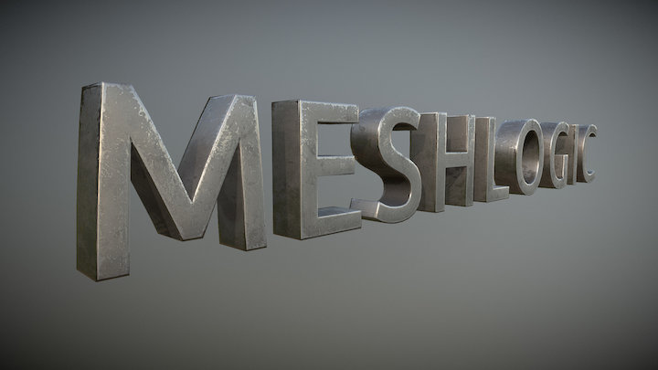 MeshLogic Logo 3D Model