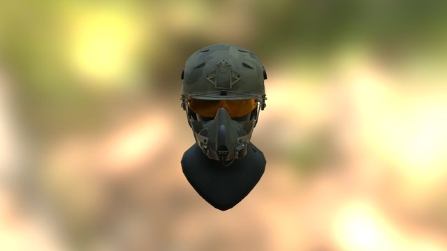 PBR Helmet 3D Model