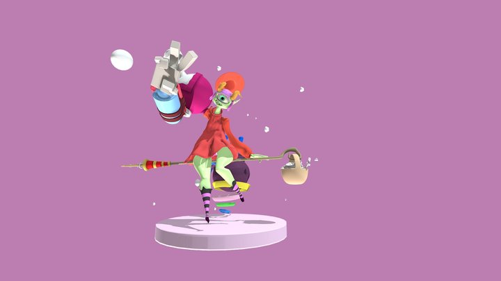 Klooop the space witch 3D Model