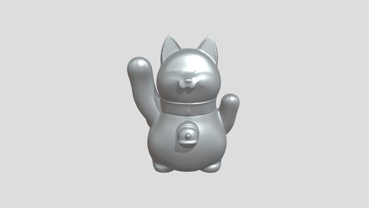 Maneki-neko figurine 3D Model
