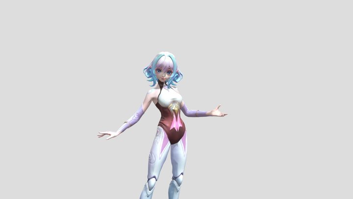 Angela Skin Annual Starlight Minimal (Animation) 3D Model