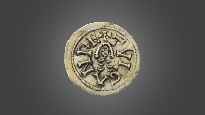 Tremís Visigodo del siglo VII d. C. 3D Model