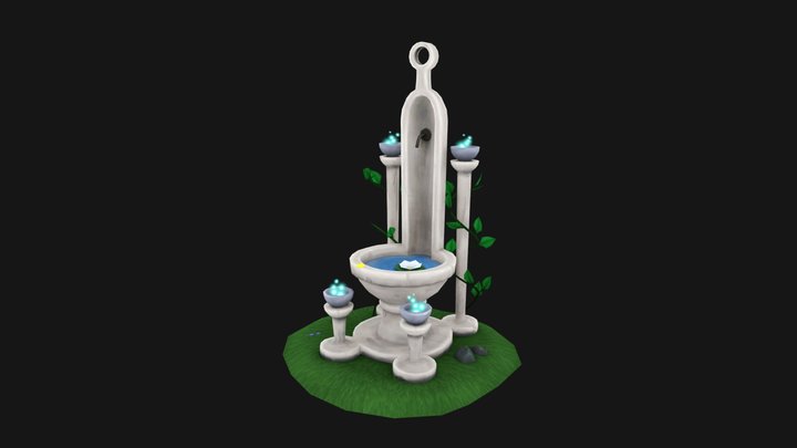 Water shrine 3D Model