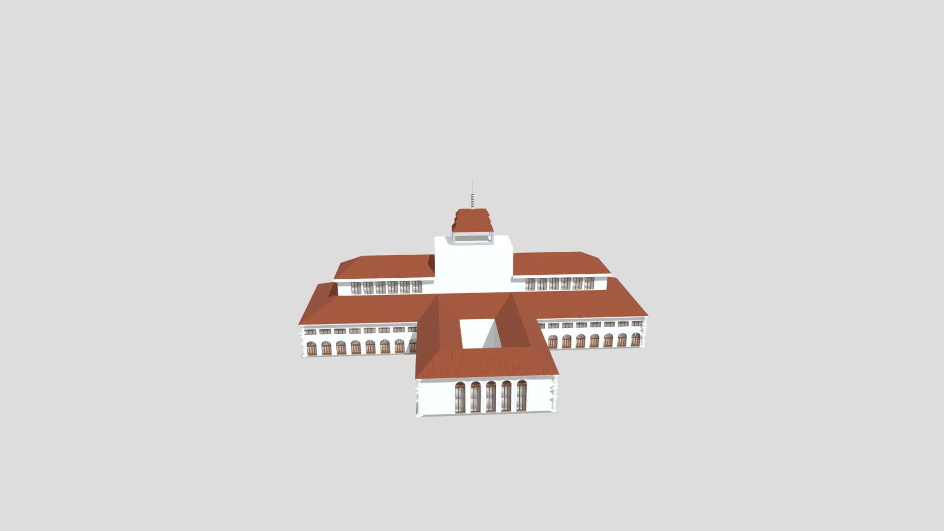 Gedung Sate Bandung - Download Free 3D model by faradillarizki [3df2ed7