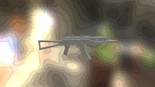 AK74U - Non-Textured 3D Model