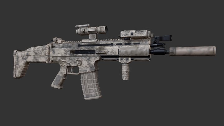 SCAR - Rifle 3D Model