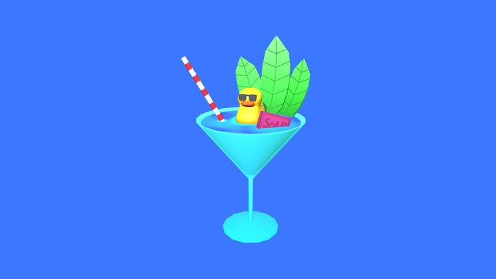 Rubber Duck Cocktail 3D Model