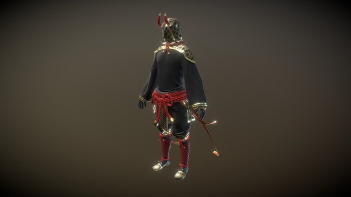 Samurai Clothes 3D Model